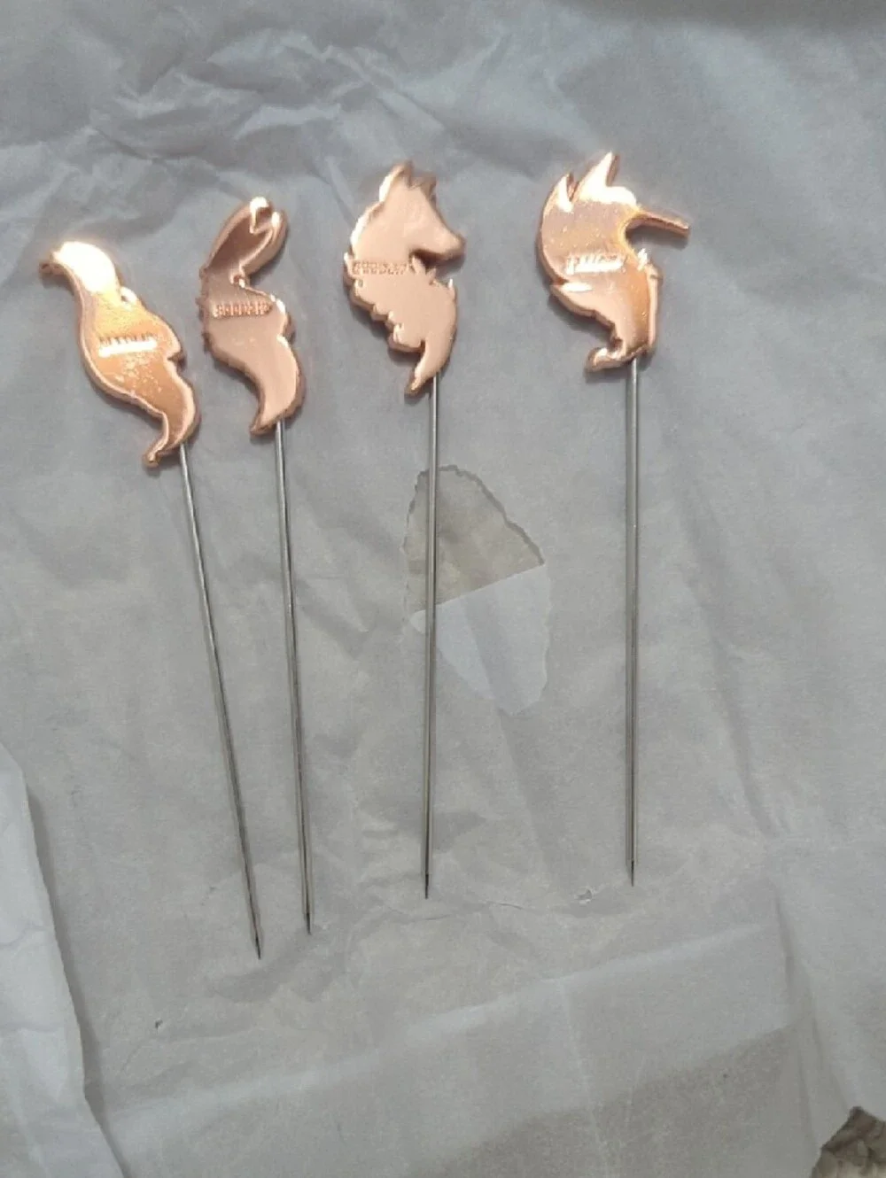 Colorful Enamel Bird Hat Pins - Orange Green Rose Gold Blue